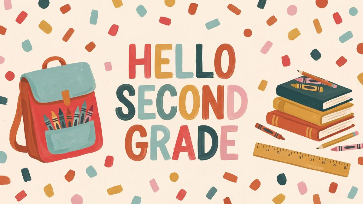 Back To School Supplies shown on your frame