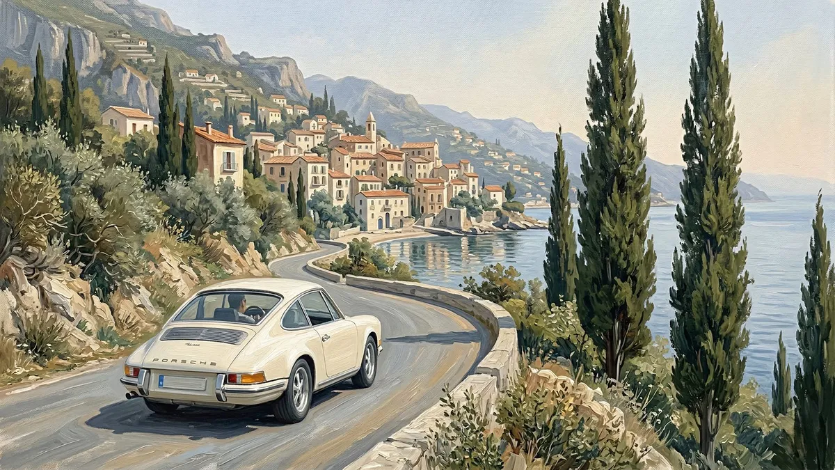 Porsche 911 shown on your frame