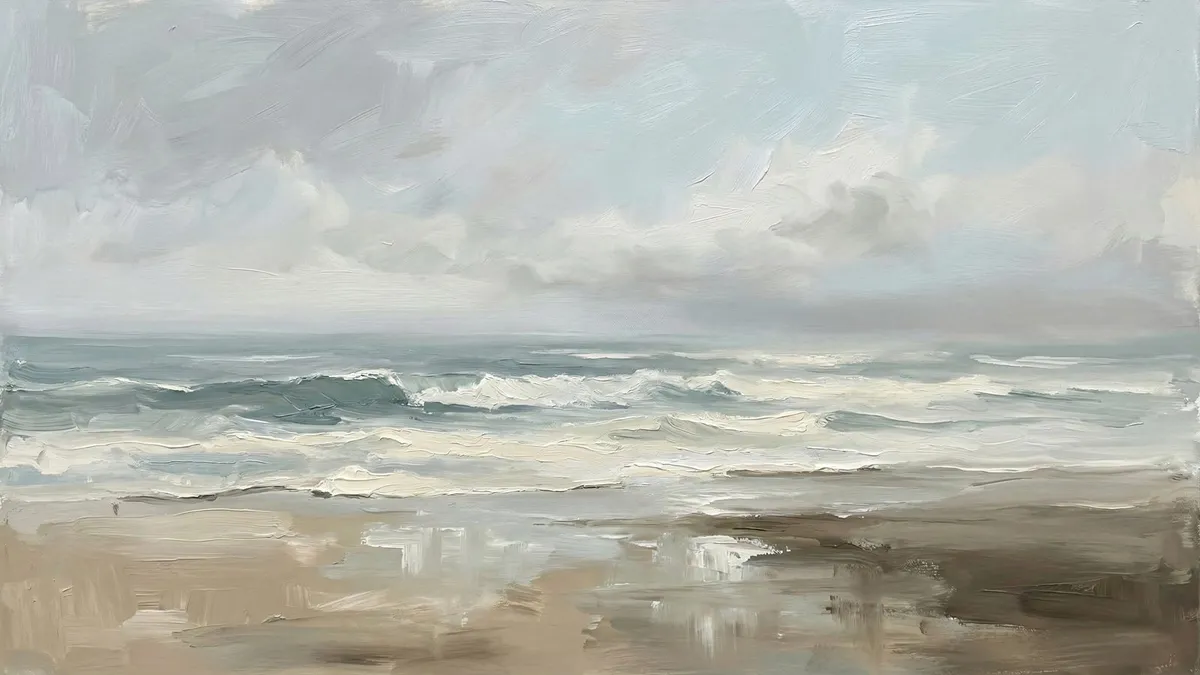 Coastal Seascape shown on your frame