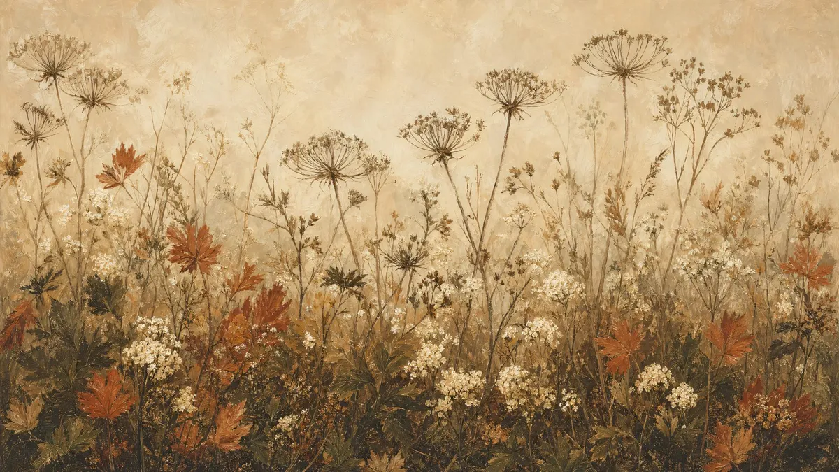 Dried Wildflower Meadow shown on your frame