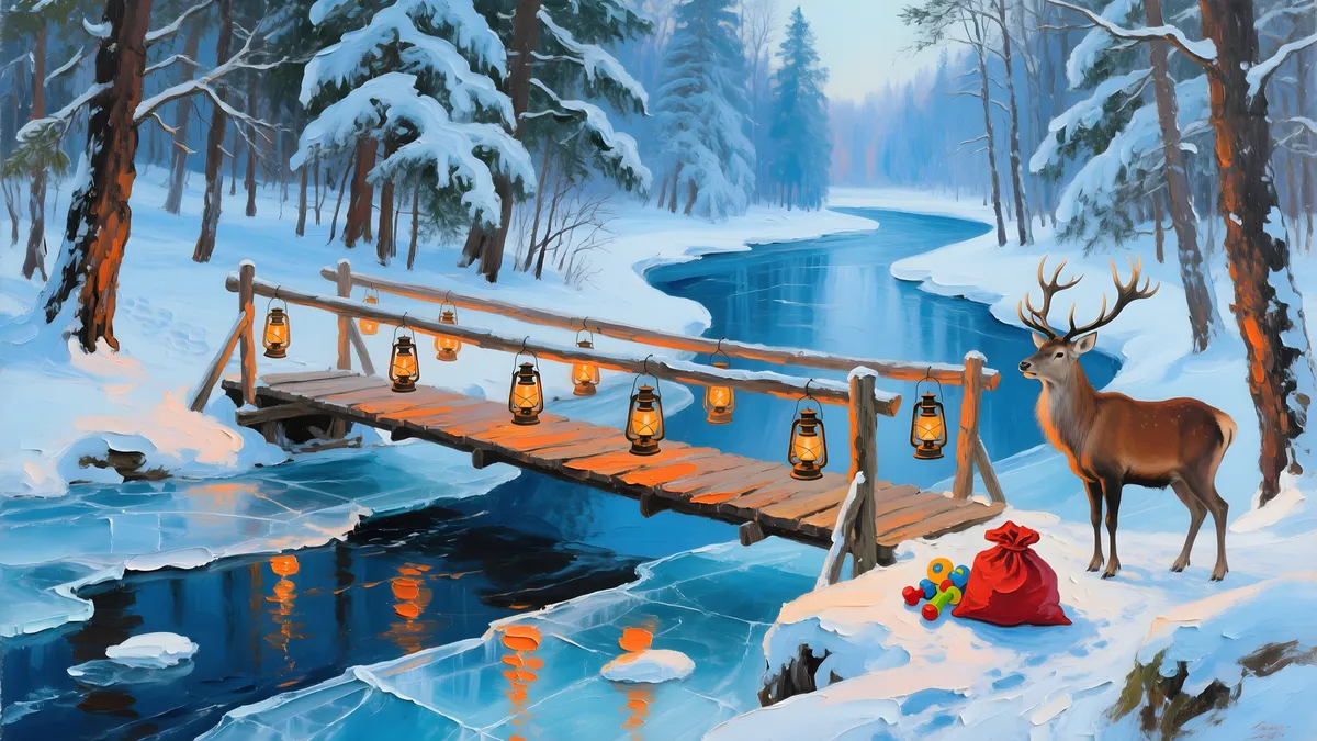 Cozy Winter Cabin Christmas Set