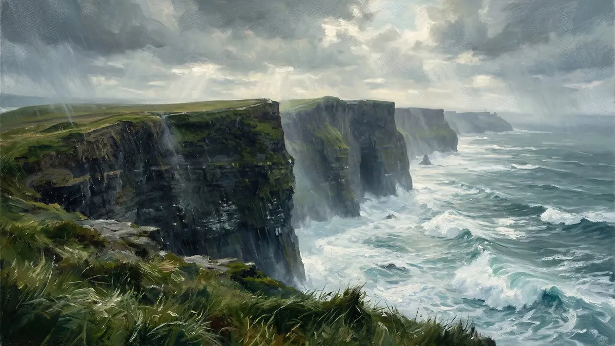 Cliffs of Moher shown on your frame