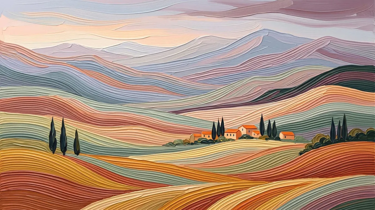 Tuscany Impasto shown on your frame