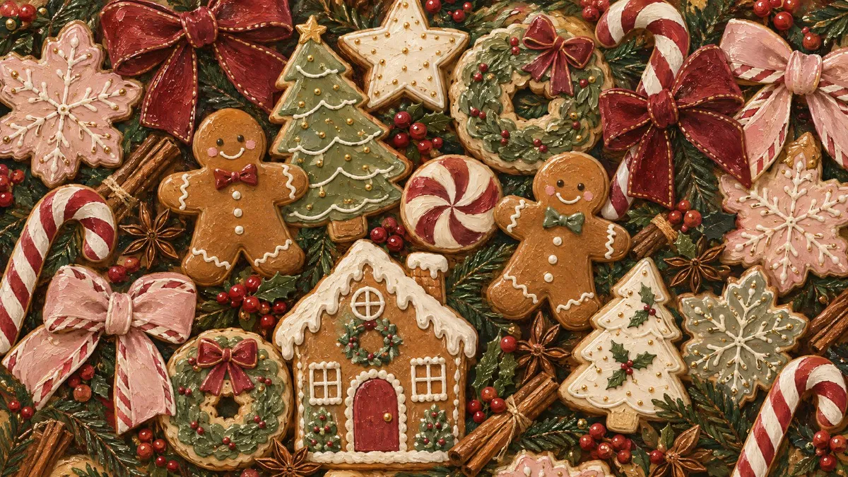 Gingerbread Cookie Medley shown on your frame