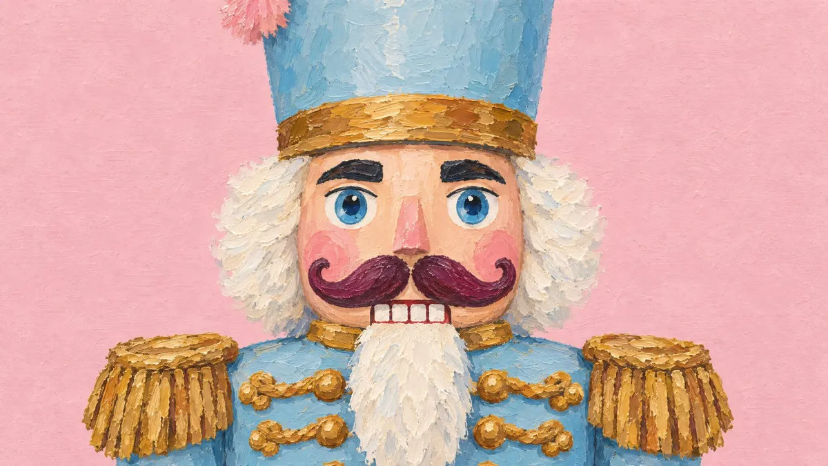 Pastel Nutcracker Portrait shown on your frame