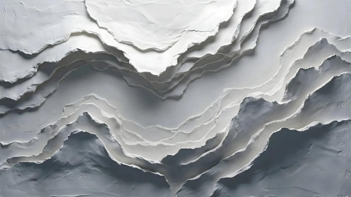 Sculptural Peaks shown on your frame