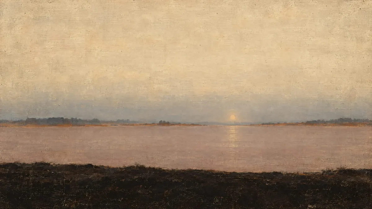 Moody Horizon Landscape shown on your frame