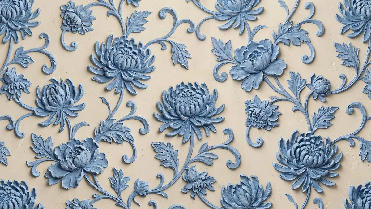 3D Textured Floral shown on your frame
