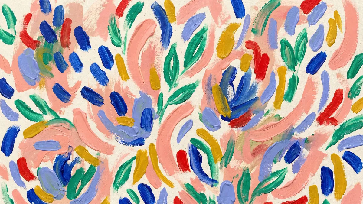 Abstract Floral No. 2 shown on your frame