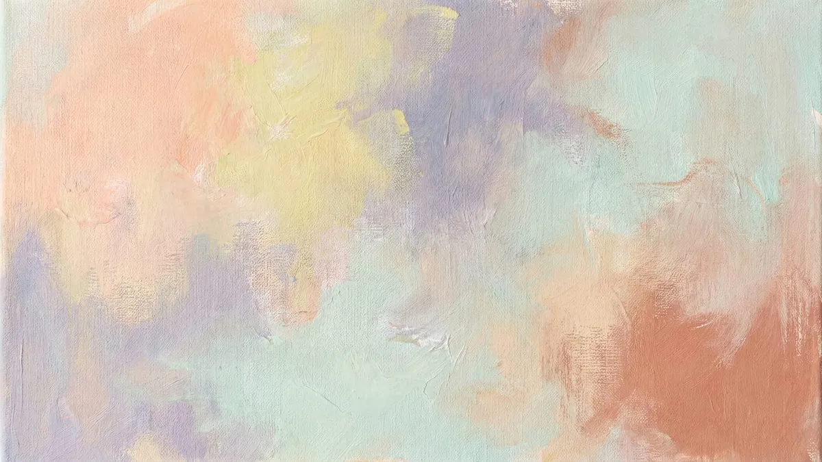 Pastel Abstract shown on your frame