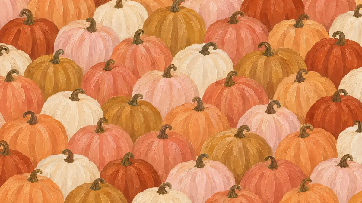 Painted Pumpkin Patch shown on your frame