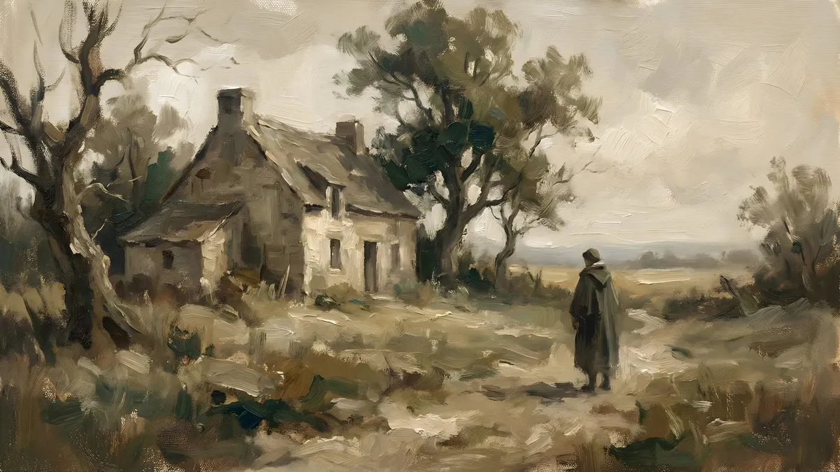 Moody Rustic Cottage shown on your frame