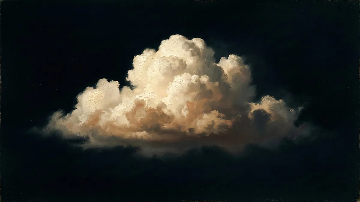 Moody Cloud shown on your frame