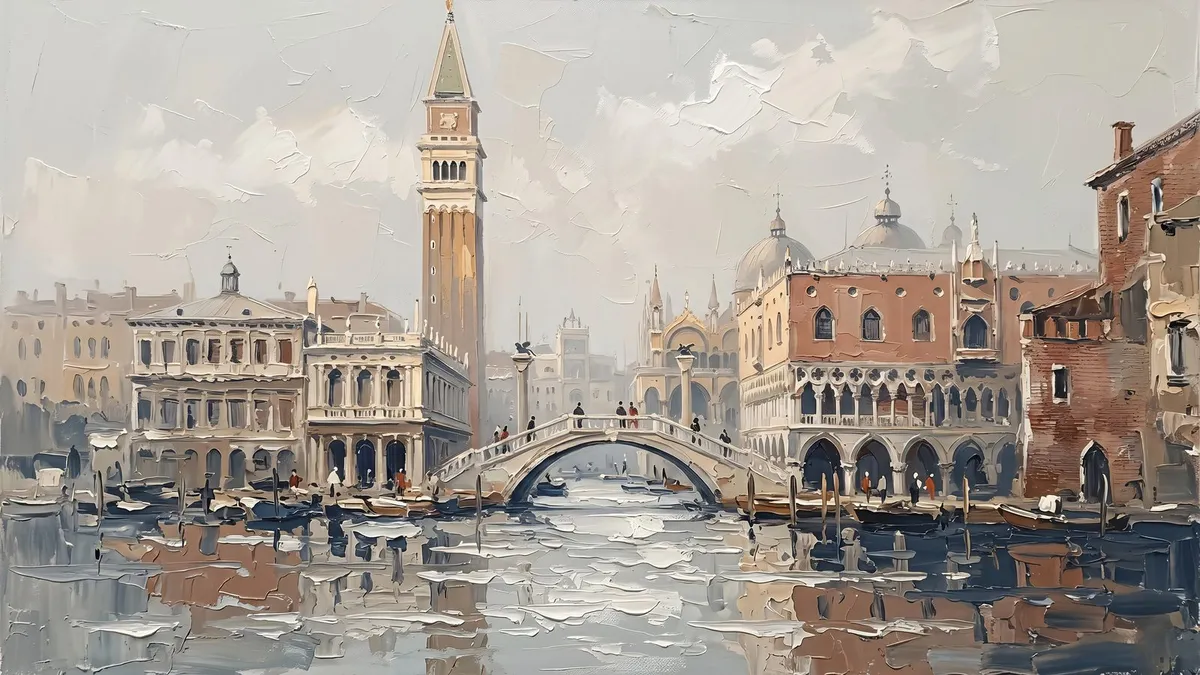Venice Canal shown on your frame