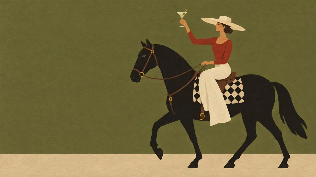 Cowgirl Martini Toast shown on your frame