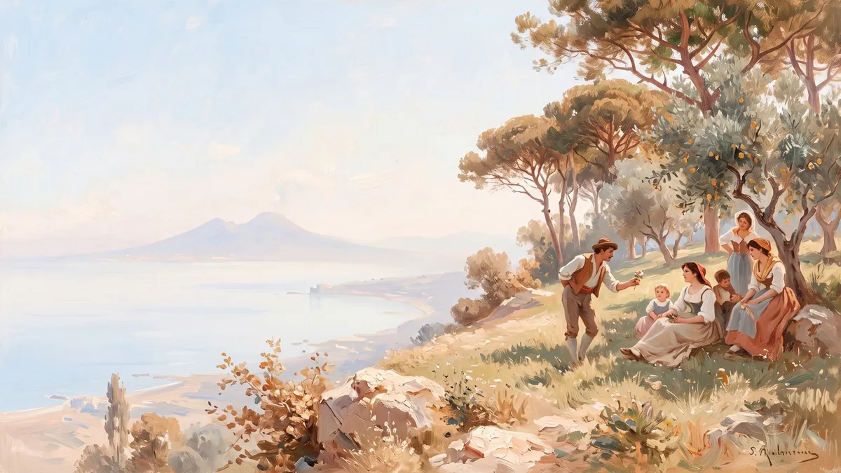 Neapolitan Bay Idyll shown on your frame