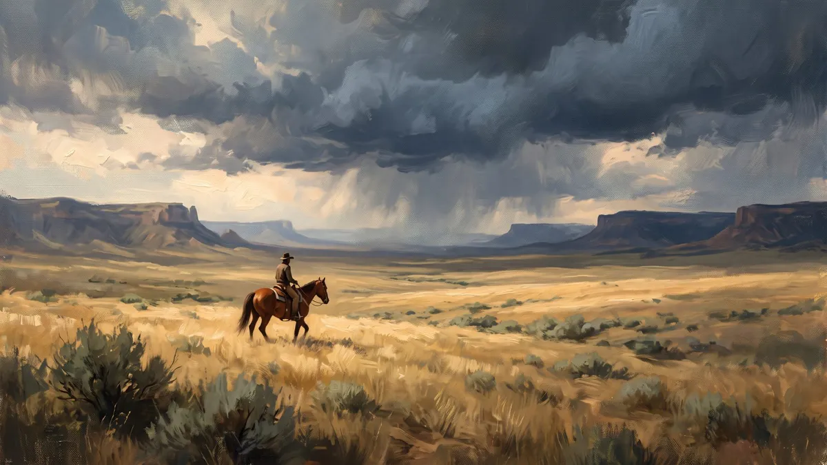 Stormy Prairie Rider shown on your frame