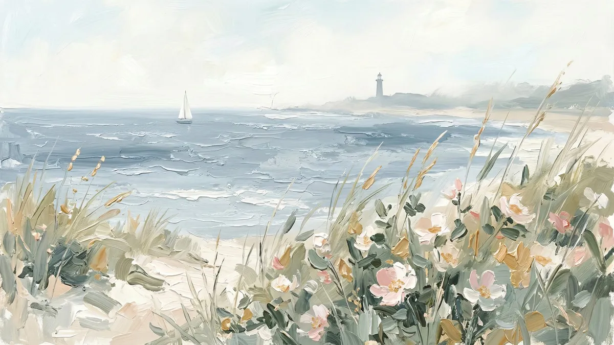 Seaside Wildflower Dunes shown on your frame