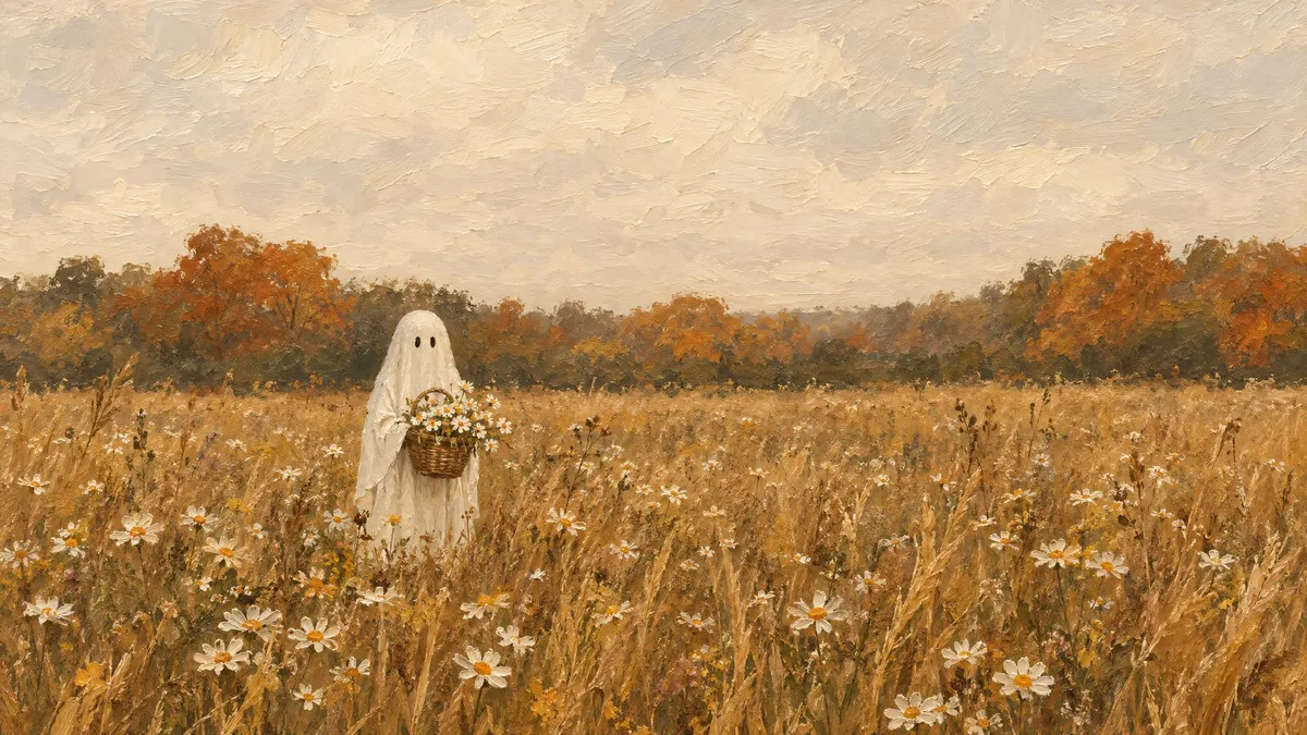 Wildflower Meadow Ghost shown on your frame