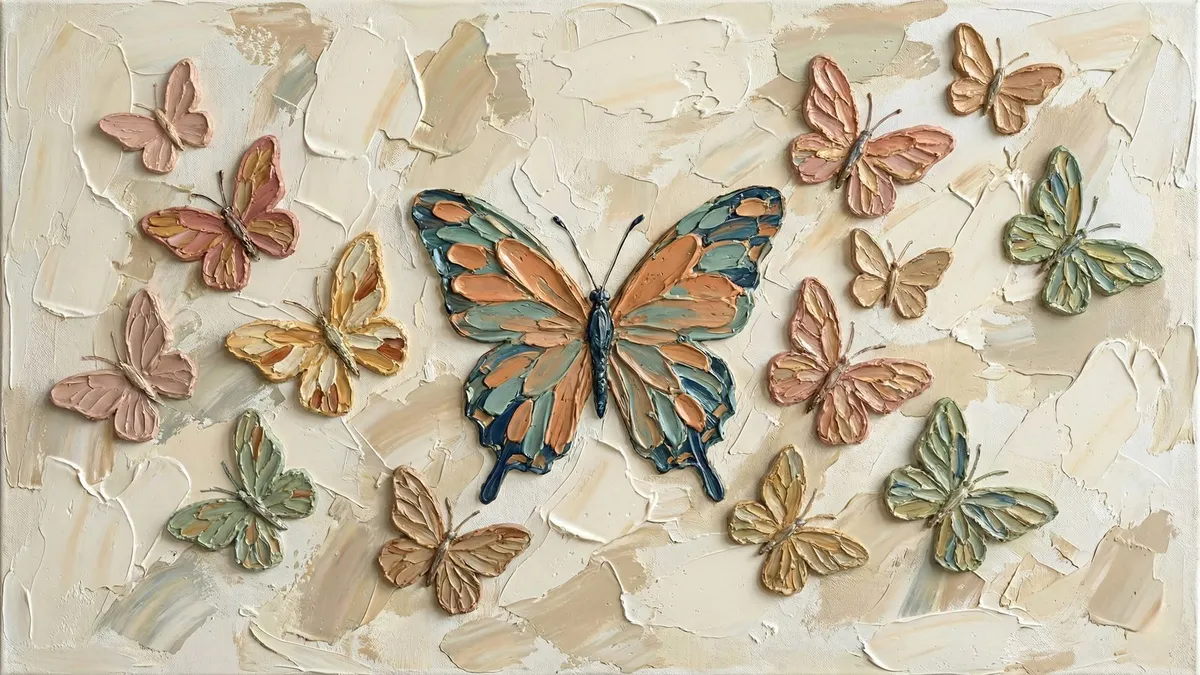 Textured Butterfly shown on your frame