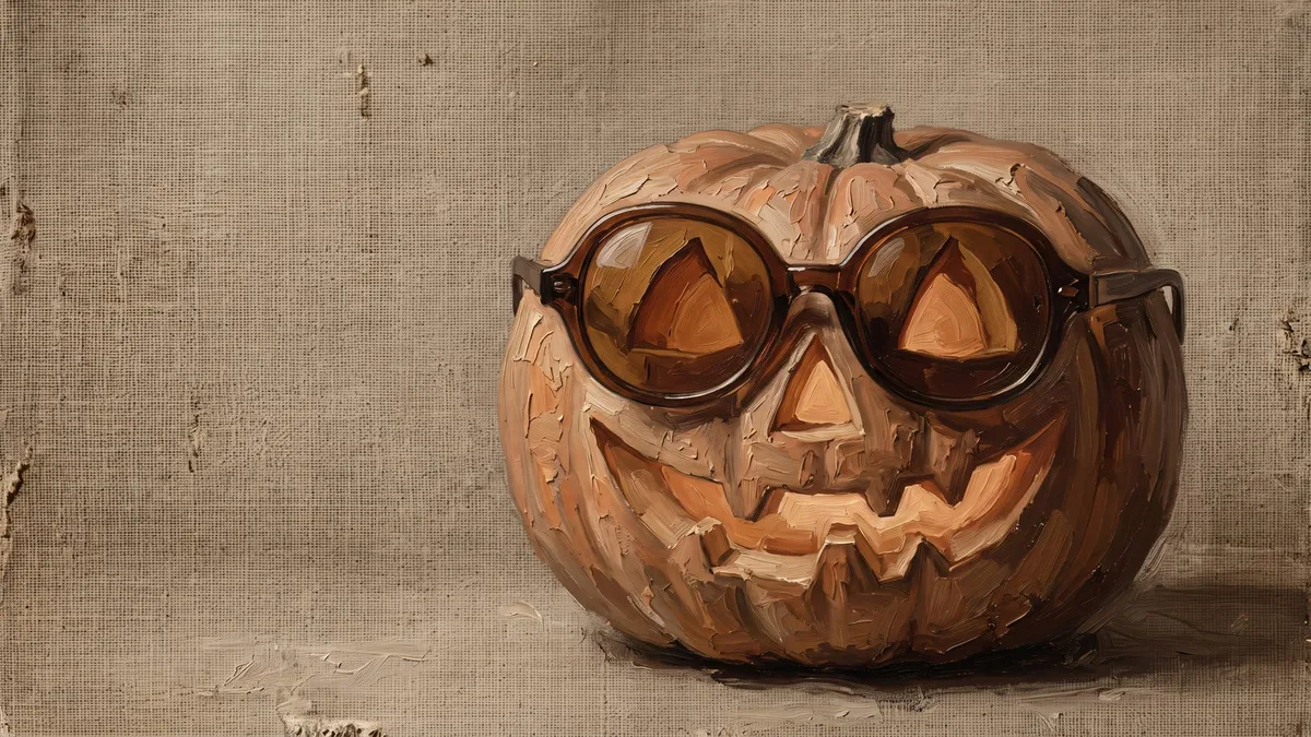 Funny Jack O Lantern Sunglasses shown on your frame