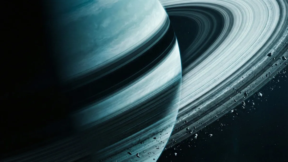 Blue Ringed Planet shown on your frame