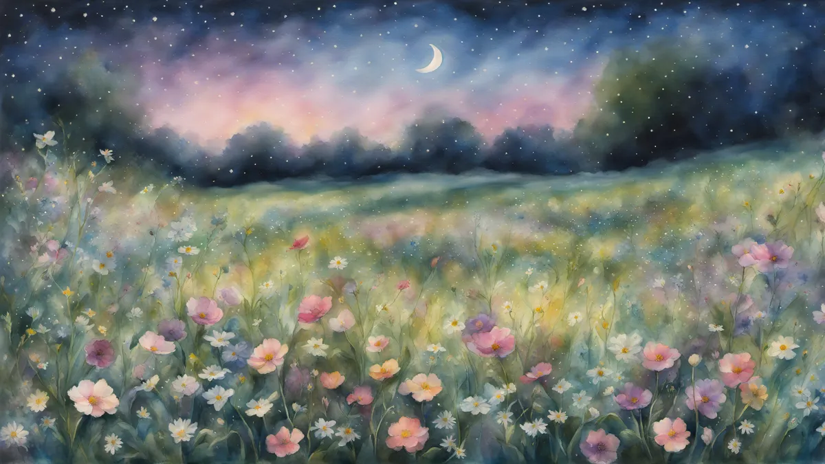 Watercolor Night Sky Set
