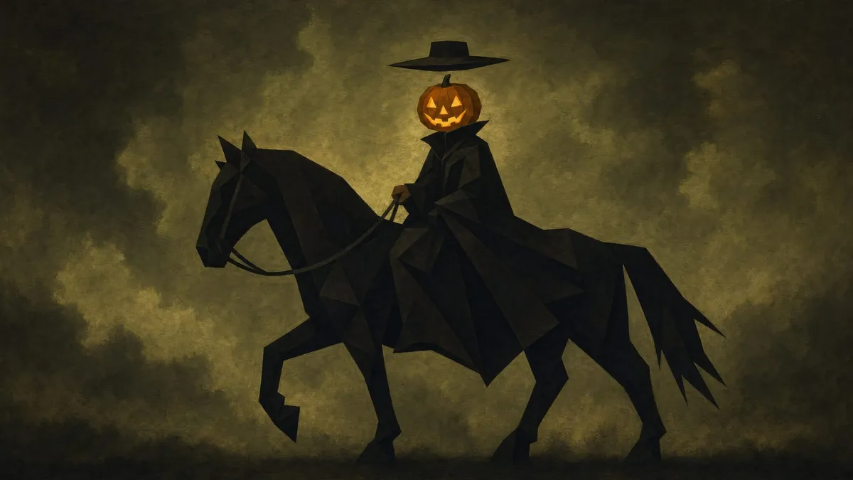 Jack-o-Lantern Headless Rider shown on your frame