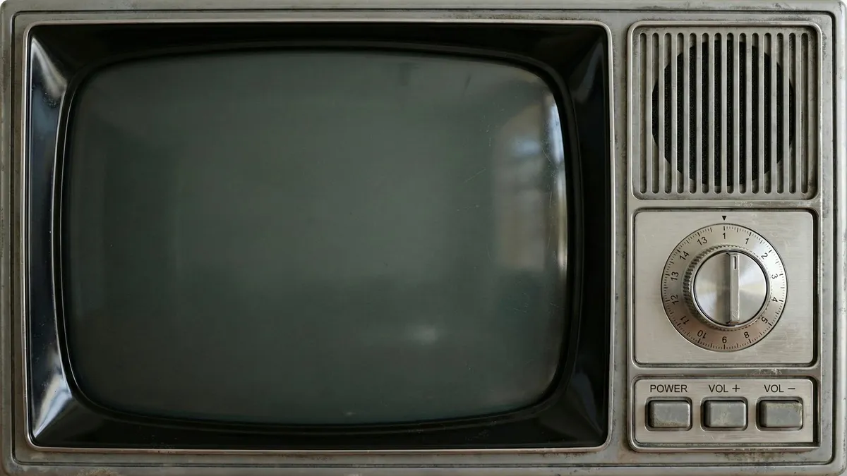 Vintage CRT TV Frame shown on your frame