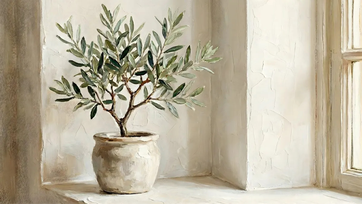 Olive Tree shown on your frame