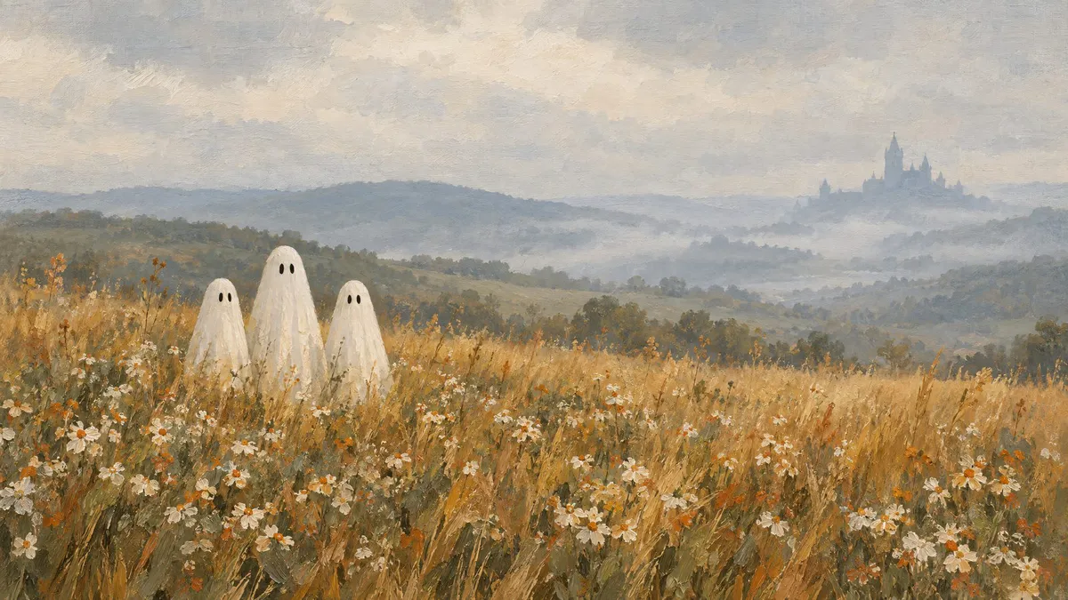 Ghosts In Wildflower Meadow shown on your frame