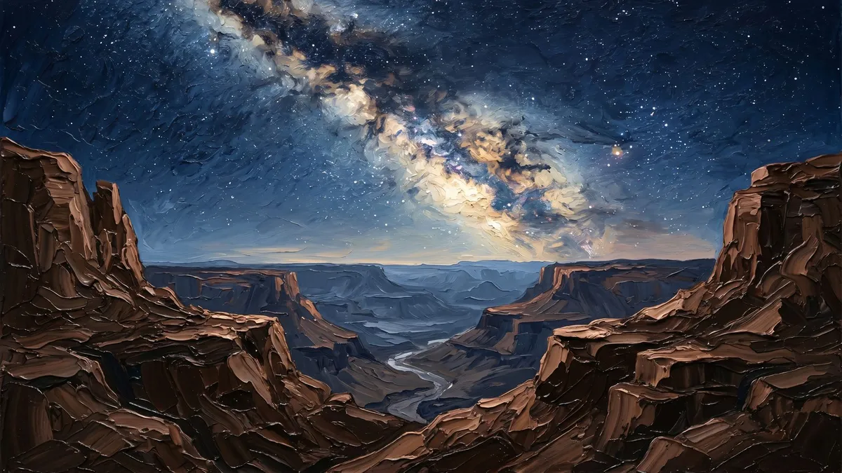 Grand Canyon Milky Way shown on your frame