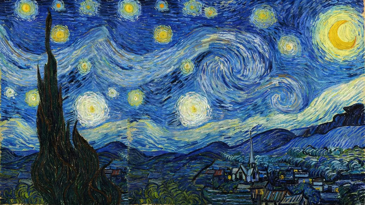 Starry Night shown on your frame