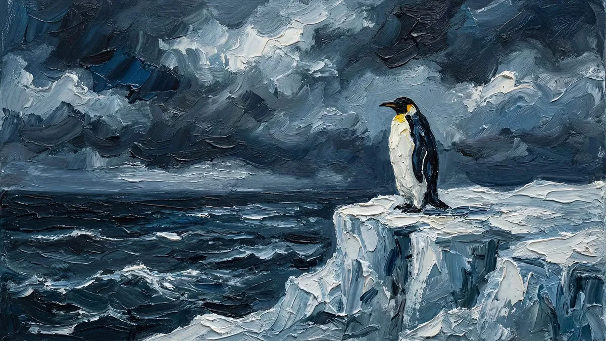 Nihilist Penguin shown on your frame