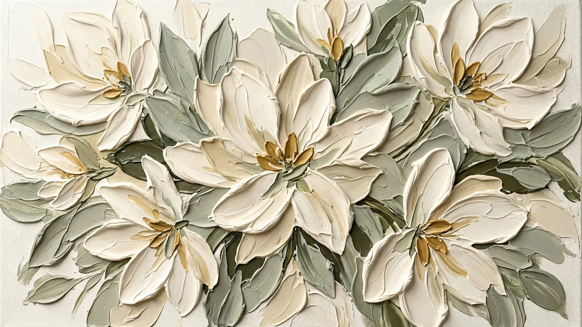 Textured Magnolia shown on your frame