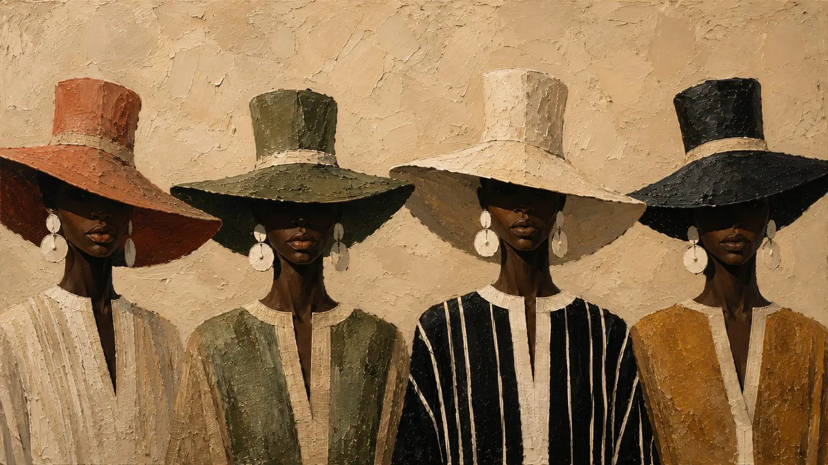 African Women Fashion shown on your frame