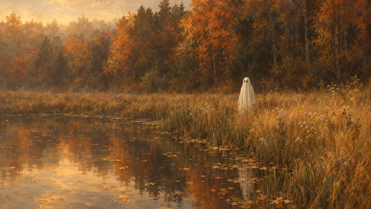 Autumn Pond Ghost shown on your frame