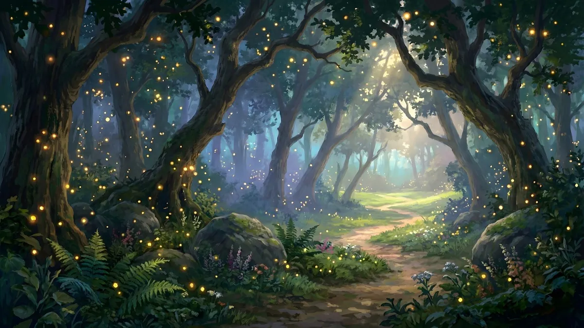 Enchanted Forest Path shown on your frame