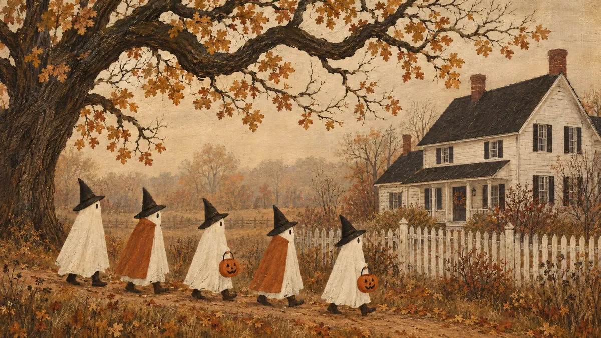 Ghostly Trick-or-Treat Parade shown on your frame