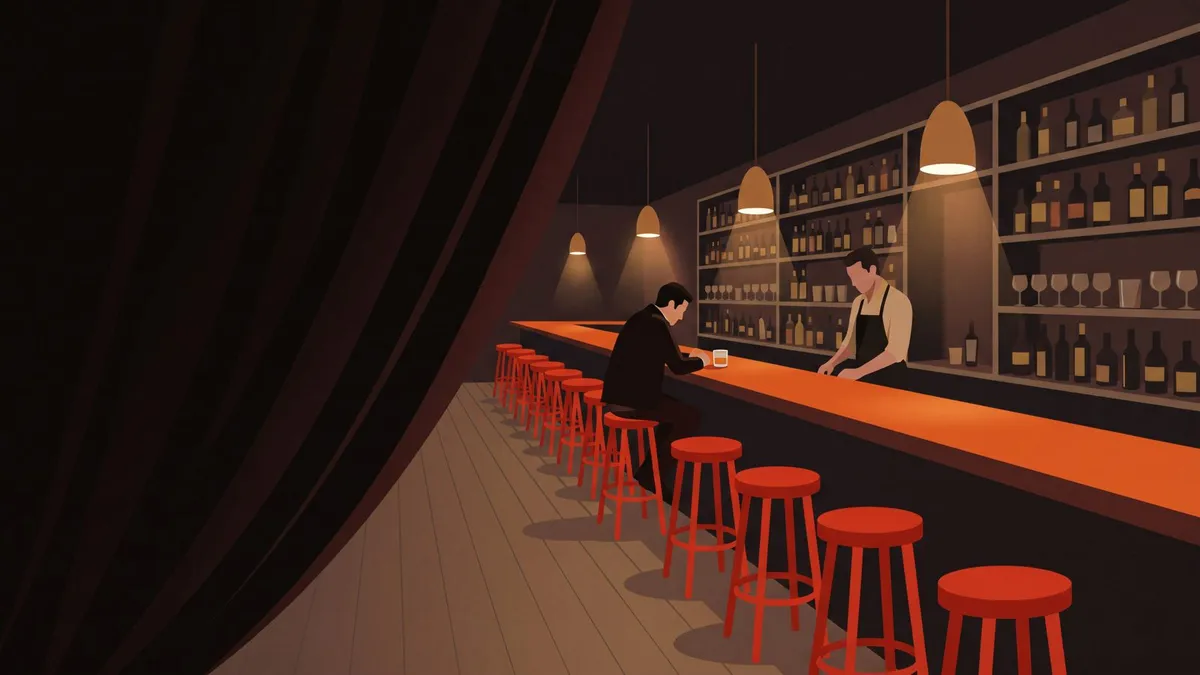 Moody Noir Night Lounge shown on your frame