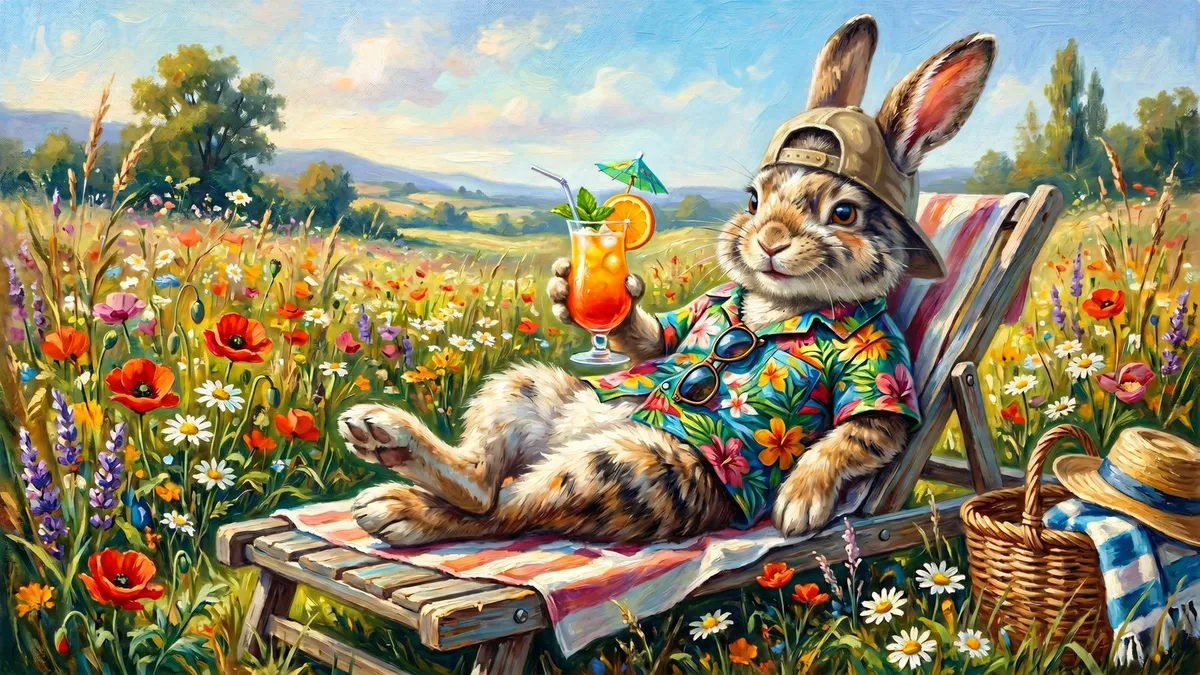 Spring Bunny shown on your frame