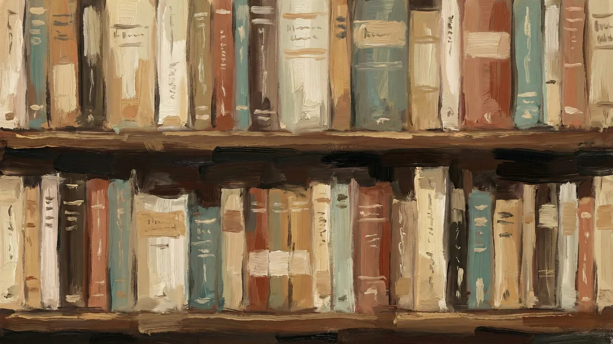 Vintage Bookshelf shown on your frame