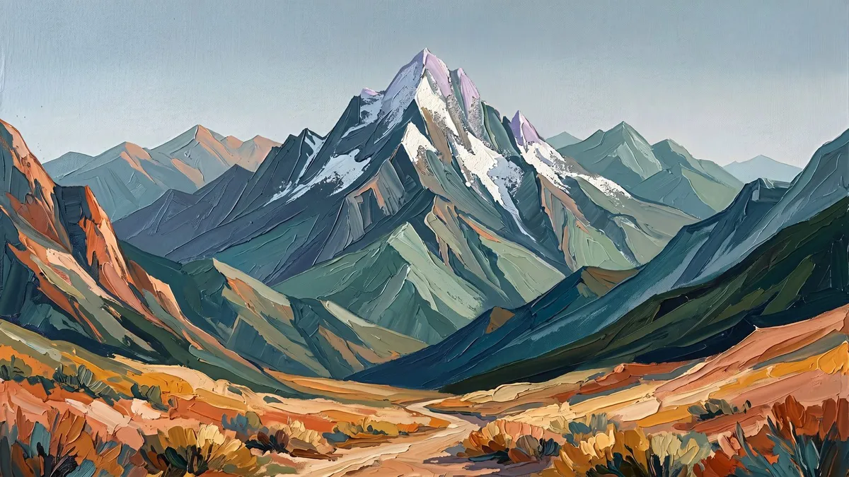 Alpine Mountain Valley shown on your frame