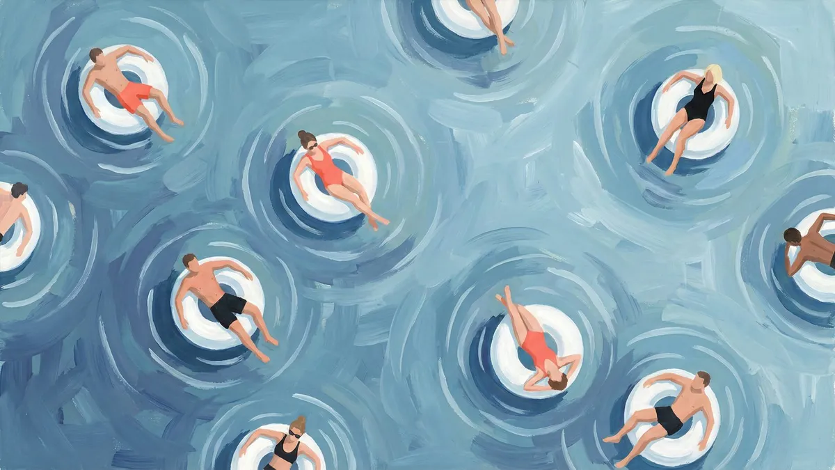 Summer Floating People shown on your frame