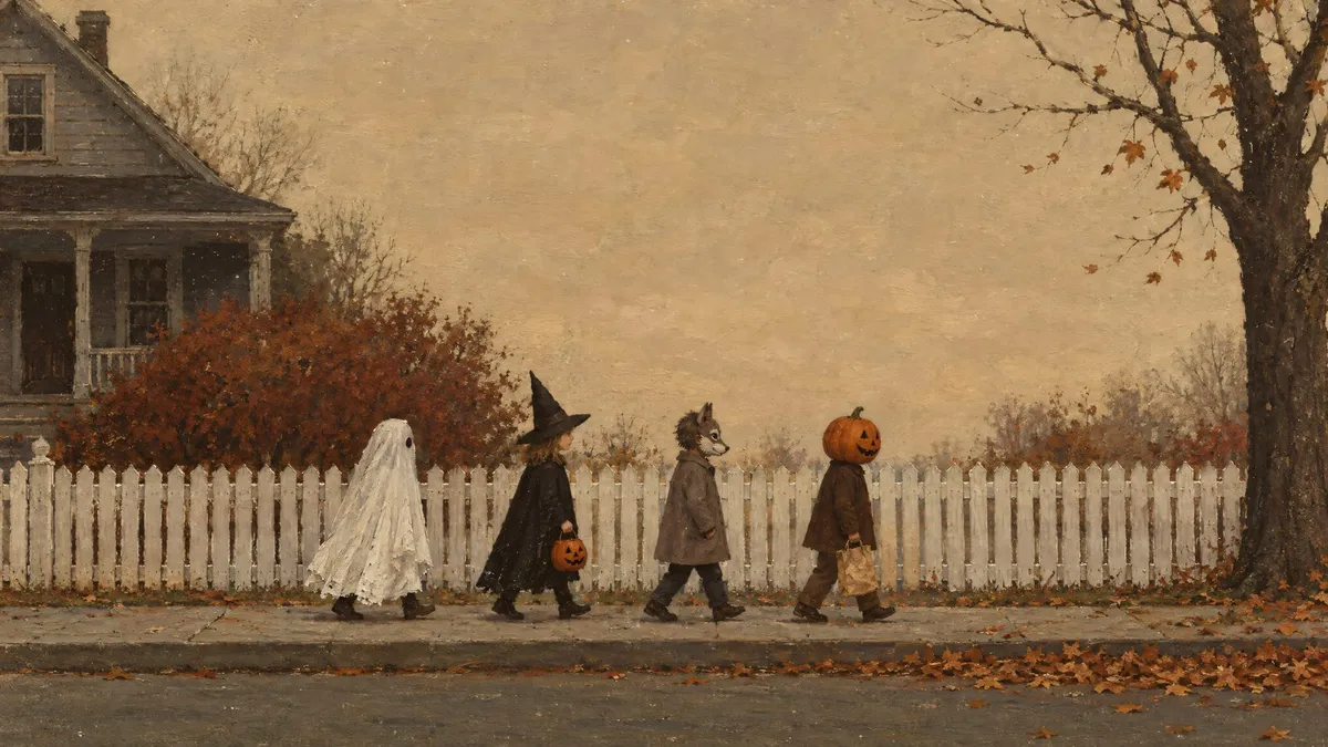 Trick Or Treat Parade shown on your frame