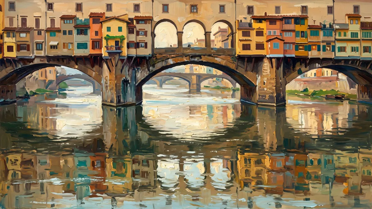 Ponte Vecchio Florence Bridge shown on your frame