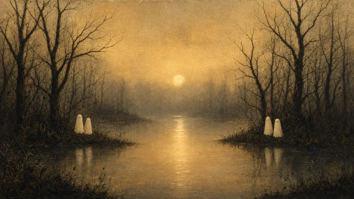 Misty Pond Ghost Vigil shown on your frame