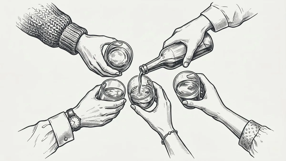 Cheers Minimalist Black & White shown on your frame