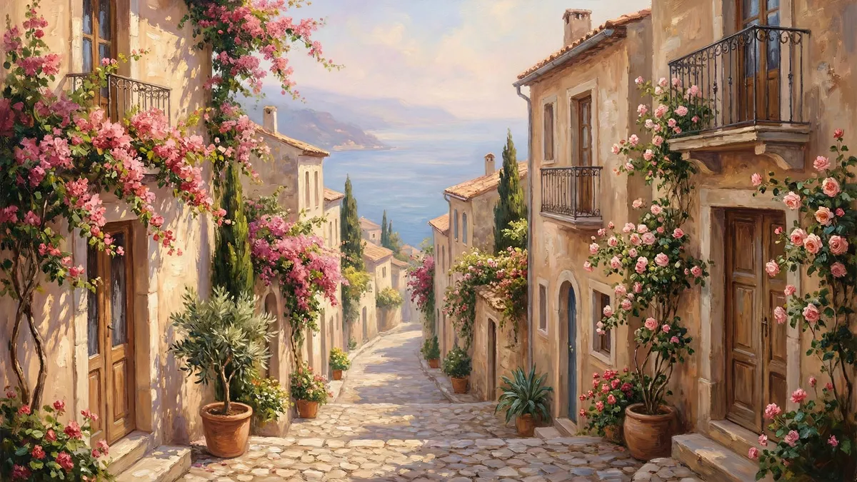 Coastal Village Street shown on your frame