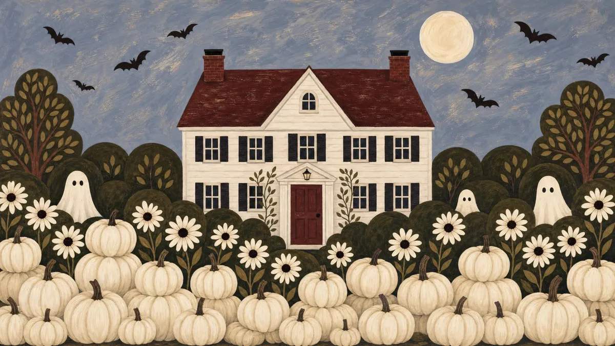 Haunted House Pumpkin Patch shown on your frame